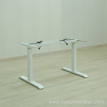 Double motor three desk stand